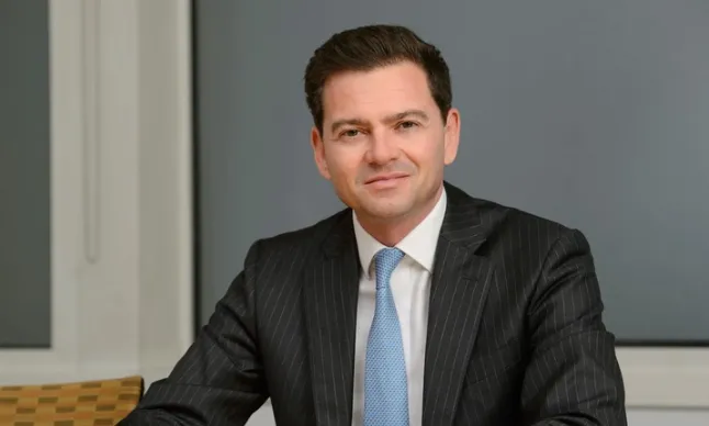 Christian Staub, chairman of the supervisory board at FIL Fondsbank, in a studio portrait