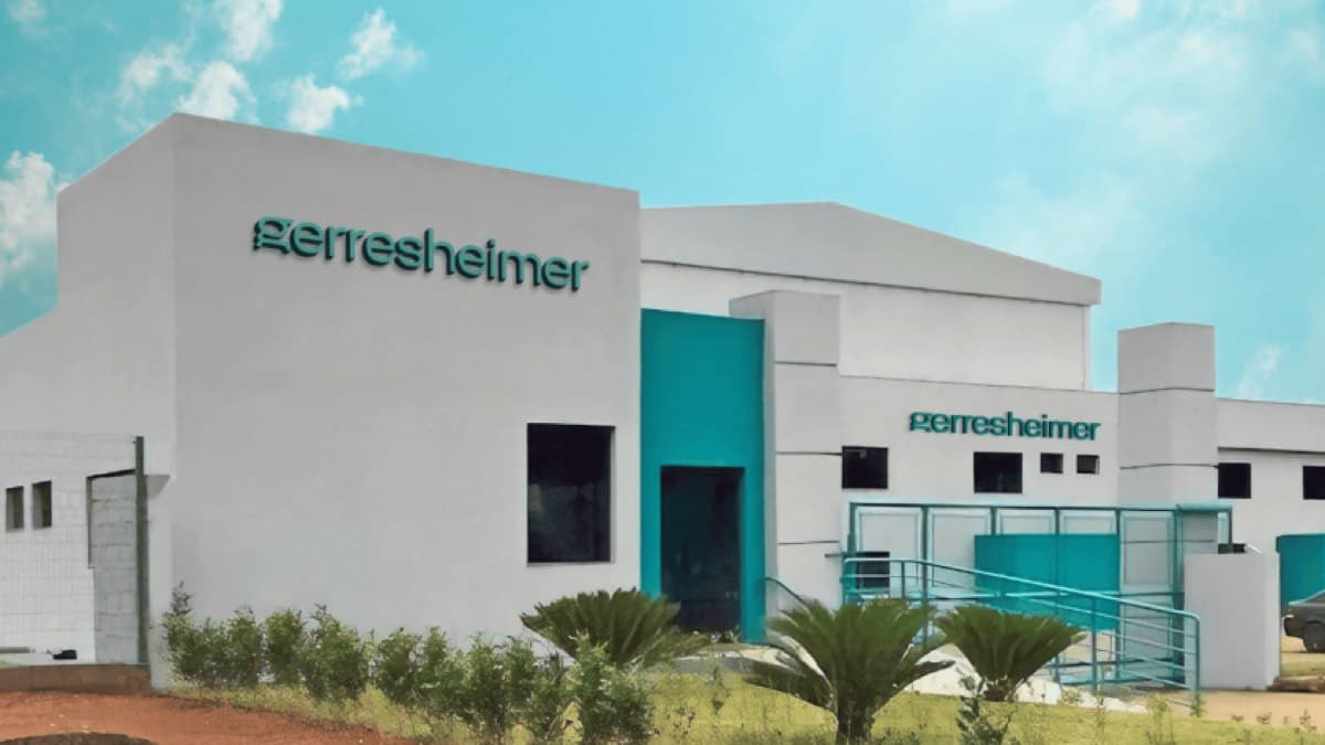 A Gerresheimer pharmaceutical packaging facility with the company name on the building