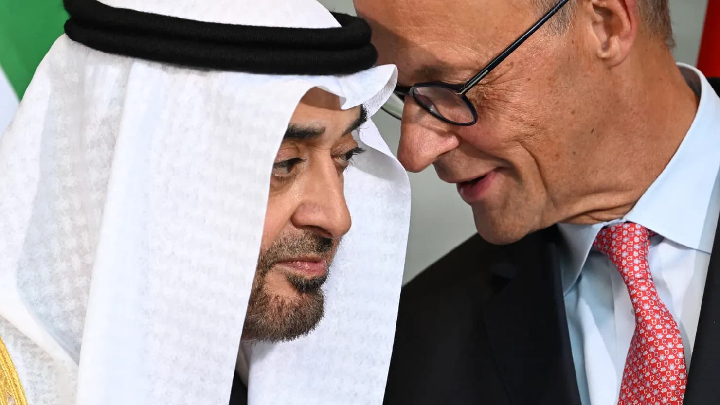 UAE President Sheikh Mohamed bin Zayed Al Nahyan and Chancellor Friedrich Merz during the state visit in Berlin